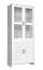 Vitrine Badus 11, Farbe: Weiß - 201 x 89 x 44 cm (H x B x T)
