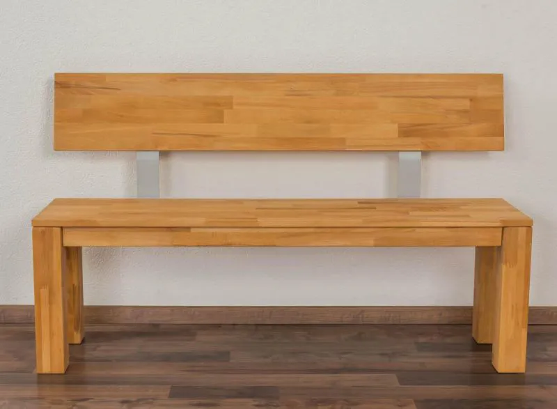 Hockerbank Buche Massivholz Abbildung