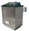 Sauna "Bjarki 2" SET mit bronzierter Tür & Ofen externe Steuerung easy 9 kW Edelstahl - 196 x 170 x 198 cm (B x T x H)