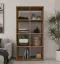 Regal Vinklo 2 | Farbe: Appalachian Eiche | offenes Regalsystem | 72 x 30 x 142,4 cm | 6 große quadratische Fächer | Wohnzimmer | Garderobe