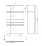 Schiebetürenschrank | Farbe: Opak Weiß | 1 Spiegeltür | 2 Kleiderstangen | Kleiderschrank | ABS-Kanten | Maße: 145,5 x 60 x 217,5 cm | 2 Fächer