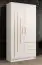 Schlichter Kleiderschrank mit genügend Stauraum Similaun 47, Farbe: Weiß matt - Abmessungen: 202 x 103 x 40 cm (H x B x T), mit fünf Fächern und zwei Schubladen