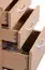 Rollcontainer mit 3 Schubladen, Farbe: Buche - Abmessungen: 60 x 40 x 45 cm (H x B x T)