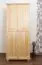 Kleiderschrank Massivholz natur 008 - Abmessung 190 x 80 x 60 cm (H x B x T)