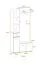 Helle Garderobe Bratteli 01, Farbe: Eiche Sonoma - Abmessungen: 203 x 90 x 32 cm (H x B x T), mit zwei Haken
