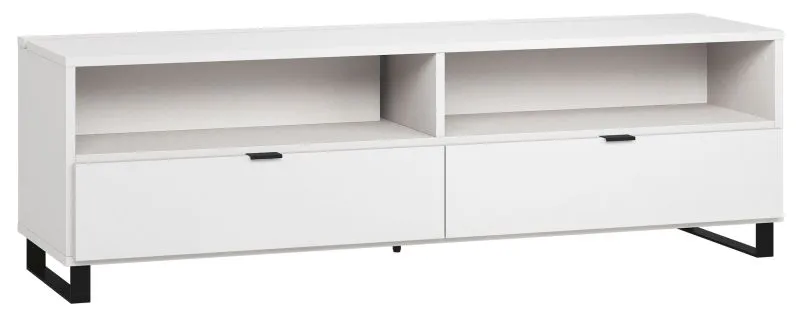 TV-Unterschrank Chiflero 36, Farbe: Weiß - Abmessungen: 56 x 180 x 47 cm (H x B x T)