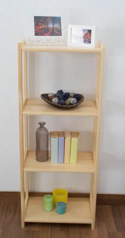 Standregal, 50 cm breit, Kiefer Holz-Massiv, Farbe: Natur Abbildung