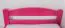 Einzelbett "Easy Premium Line" K1/2n, Buche Vollholz massiv rosa lackiert - Liegefläche: 90 x 200 cm