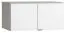 Aufsatz für zweitürigen Kleiderschrank Pantanoso 38, Farbe: Grau / Weiß - Abmessungen: 45 x 93 x 57 cm (H x B x T)
