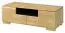TV-Kommode teilmassiv Farbe: Eiche / Schwarz 38x122x50 cm Abbildung