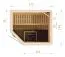Elementsauna Tirari 68 mm mit Dachkranz - Außenmaße (B x T x H): 175 x 144 x 199 cm