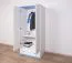 Schrank, Farbe: Weiß / Blau 160x90x60 cm