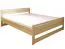 Einzelbett / Gästebett Buche massiv Vollholz natur 115, inkl. Lattenrost - Abmessung 100 x 200 cm