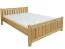 Doppelbett / Gästebett Kiefer massiv Vollholz natur 65, inkl. Lattenrost - 160 x 200 cm