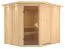 Sauna Anna 04, 68 mm Wandstärke - 245 x 210 x 202 cm (B x T x H)