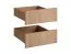 Schubladen | 2er Set | Farbe: Eiche Puccini | Maße: 39,5 x 44,5 x 19 cm