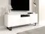 Eleganter TV-Schrank Zapopan 106, Farbe: Weiß, vier Fächer, Maße: 56 x 150 x 40 cm, hängend montierbar, Push-to-open Funktion, 1 Kabelloch