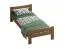 Einzelbett Aixovall 06, Kiefer Vollholz massiv, Farbe: Eiche - Liegefläche: 90 x 200 cm (B x L)