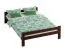 Jugendbett im schlichten Design Llorts 11, Kiefer Vollholz massiv, Farbe: Walnuss - Liegefläche: 120 x 200 cm (B x L)