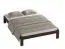 Jugendbett im neutralen Design Erts 24, Kiefer Vollholz massiv, Farbe: Walnuss - Liegefläche: 160 x 200 cm (B x L)