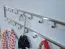 Wandgarderobe, Farbe: Silber - Abmessungen: 20 x 80 x 4 cm (H x B x T)