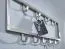 Wandgarderobe, Farbe: Silber - Abmessungen: 20 x 50 x 4 cm (H x B x T)