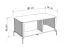 Couchtisch | hell | Farbe: Kaschmir | 2 Drehtüren | Griffe & Beine: Eiche Artisan | 3 Fächer | Maße: 101 x 54,5 x 46 cm | ABS-Kanten | elegantes Design