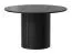 Stylisches Wohnzimmer Komplett - Set I Annelin, 5-teilig, in Schwarz, 1 TV-Unterschrank, 1 Vitrine, 1 Kommode, 1 Esstisch rund, 1 Couchtisch oval