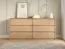 Geräumige Kommode Gracilius 06 mit 6 großen Schubladen, 87 x 181 x 40 cm, Eiche Cremona, ABS Kantenschutz, schlichten Griffleisten, Wohnzimmer, Schlafzimmer