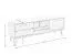 Wohnzimmer - Set F Engordany | 3-teilig | Farbe: Eiche Rustikal | Buche Vollholz massiv | lackiert | 1 Kommode | 1 TV-Schrank | 1 Vitrine