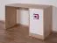 Kinderzimmer - Schreibtisch Fabian 10, Farbe: Eiche Hellbraun / Weiß / Rosa - 78 x 120 x 50 cm (H x B x T)