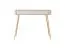 Eleganter Schminktisch Sloughia 15, Farbe: Beige, ABS-Kantenschutz, Griffe und Beine: Metall, 78 x 100 x 38 cm, stilvolle Lamellen-Front