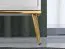 Wohnzimmer Komplett - Set A Roanoke, 4-teilig, Farbe: Weiß / Weiß Glanz