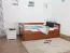 Ausziehbett 90 x 200 cm Buche Kirsche mit 1 Schublade(n) Abbildung