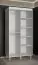 Neutraler Kleiderschrank mit zwei Schiebetüren Jotunheimen 229, Farbe: Weiß - Abmessungen: 208 x 100,5 x 62 cm (H x B x T)