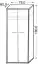 Drehtürenschrank / Kleiderschrank Palpala 06, Farbe: Eiche Sonoma / Weiß - 180 x 78 x 60 cm (H x B x T)