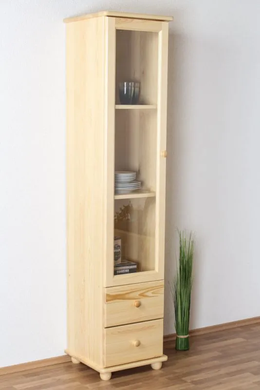 Vitrine Massivholz Breite 45 cm