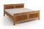 Doppelbett / Gästebett | aus massiv finnische Kiefer | Farbe: Eiche | natürliche Maserung | Liegefläche: 160 x 200 cm | ästhetisch und zeitloses Design