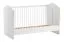 Babyzimmer Gitterbett / Babybett | Farbe: Weiß | Liegefläche: 70 x 140 cm | ABS-Kantenschutz | Kinderzimmer | einfaches Design | inkl. Lattenrost
