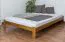 Bett Kiefer 160 x 200 cm Eiche
