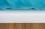 Weißes Doppelbett / Gästebett A5, Liegeplatz 160 x 200 cm, Kiefer massiv weiß lackiert, inkl. Lattenrost und Kopfteil, 26 mm Rahmenstärke