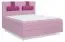 Nackenkissen für Boxspringbett Similan - Abmessungen: 20 x 62 cm - Farbe: Pink