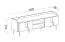 TV-Unterschrank | Farbe: Eiche Mavelie / Macadamia | 4 Drehtüren | 4 Fächer | 160 x 42 x 51 cm | Push-to-open Funktion | TV-Board | Beine: Metall