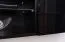 Schwarzer TV-Unterschrank mit blauer LED-Beleuchtung Möllen 22, Farbe: Schwarz - Abmessungen: 30 x 120 x 40 cm (H x B x T), mit Push-to-open Funktion