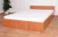 Einzelbett / Gästebett Corrientes 17 inkl. Lattenrost, Farbe: Erle - 120 x 200 cm (B x L)
