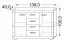 Kommode Madryn 08, Farbe: Eiche Sonoma / Weiß - 100 x 138 x 40 cm (H x B x T)