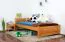 Kinderbett 100 x 200 cm | Massivholz: Kiefer | Erle Lackiert Abbildung