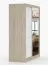 1,6 Meter breiter Kleiderschrank / Schiebetürenschrank mit Spiegel | Eiche / Weiß | Galtee 02 | 195 x 160 x 61 cm | 2 Türen | 6 Fächer | Holzoptik
