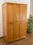 Kiefer Kleiderschrank 120 cm Breite
