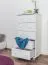 Kommode Kiefer massiv Vollholz weiß lackiert 030 - Abmessung 120 x 60 x 42 cm (H x B x T)